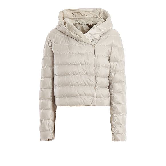 Max Mara “B-soft” Cropped Puffer Jacket – Cream – Size IT 2 - Picture 1 of 10